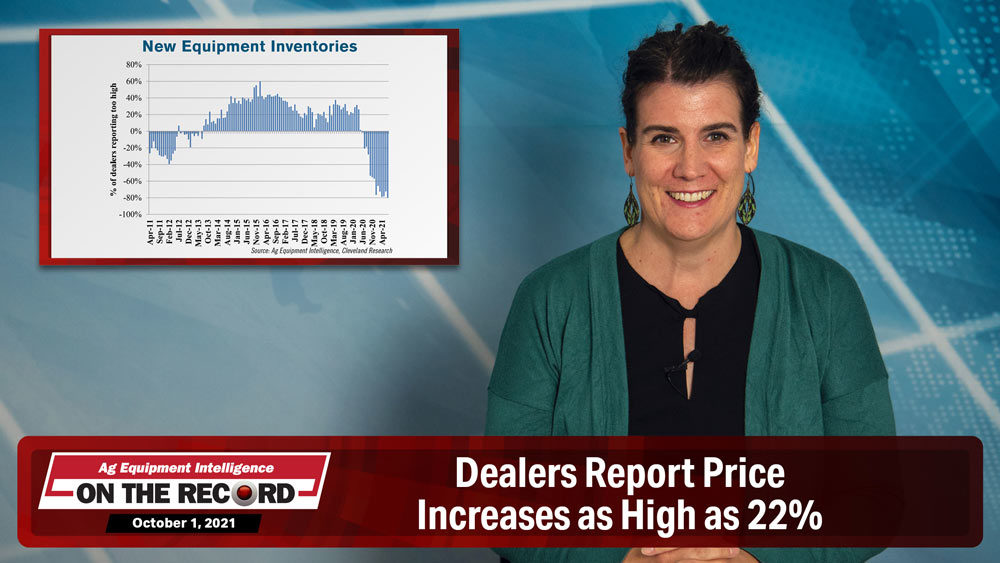 Dealers Report Price Increases as High as 22%
