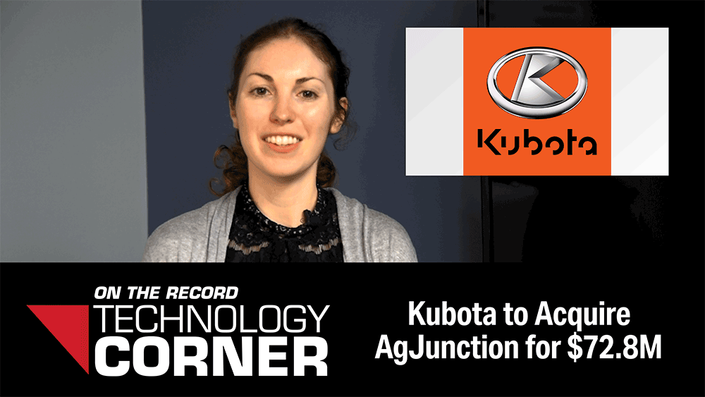 Kubota to Acquire AgJunction for $72.8M