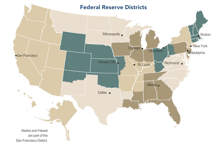 Federal Reserve District Map